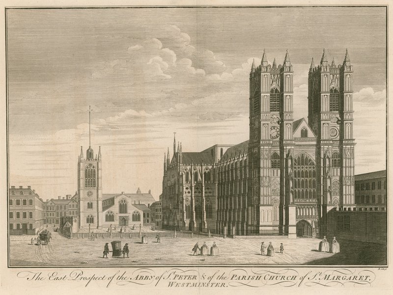 A Westminster-i Szent Margit plébániatemplom Szent Péter-apátságának keleti kilátása alkotó: English School