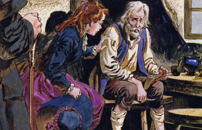 Az idős suszter nem ismerte fel a lányát alkotó: English School