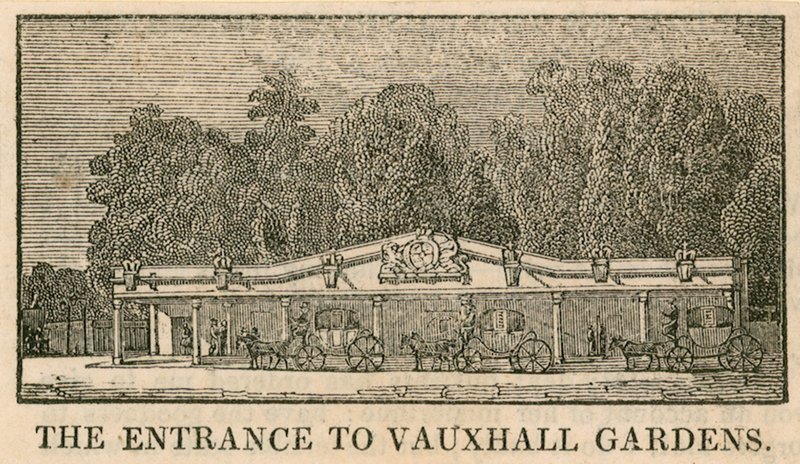 A londoni Vauxhall Gardens bejárata alkotó: English School