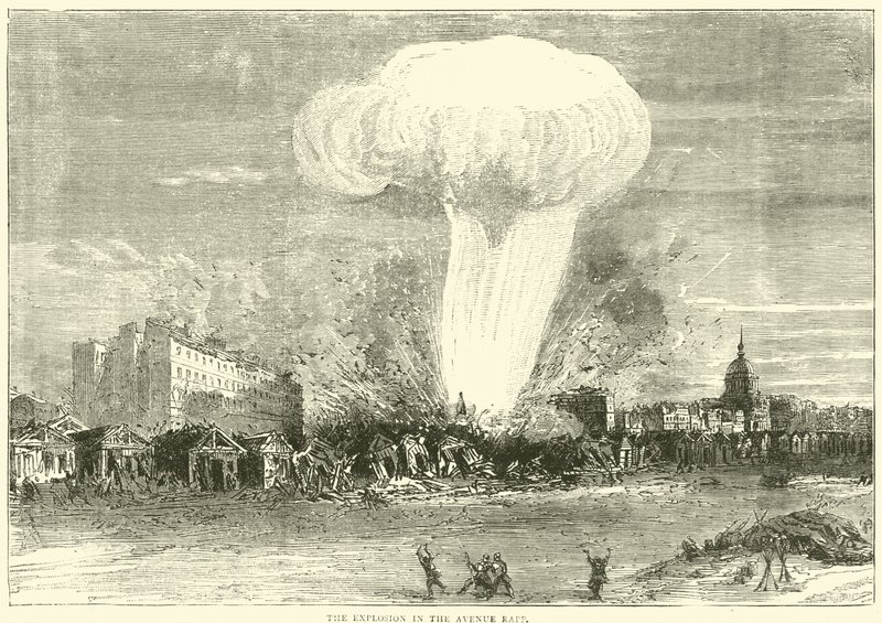 Robbanás az Avenue Rappban, 1871. április alkotó: English School