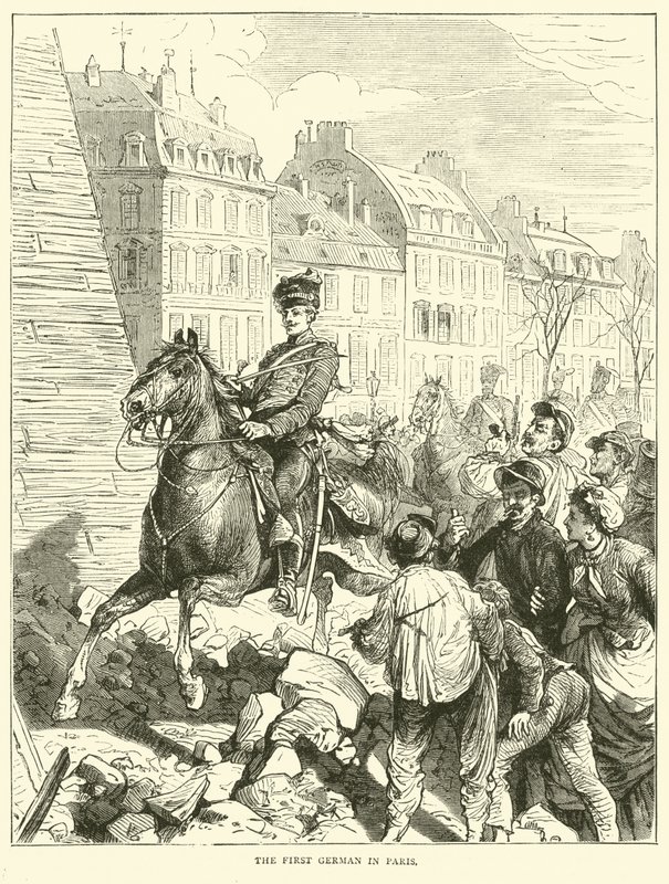 Az első német Párizsban, 1871 februárjában alkotó: English School