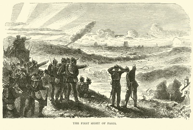 Párizs első látványa, 1870. szeptember alkotó: English School