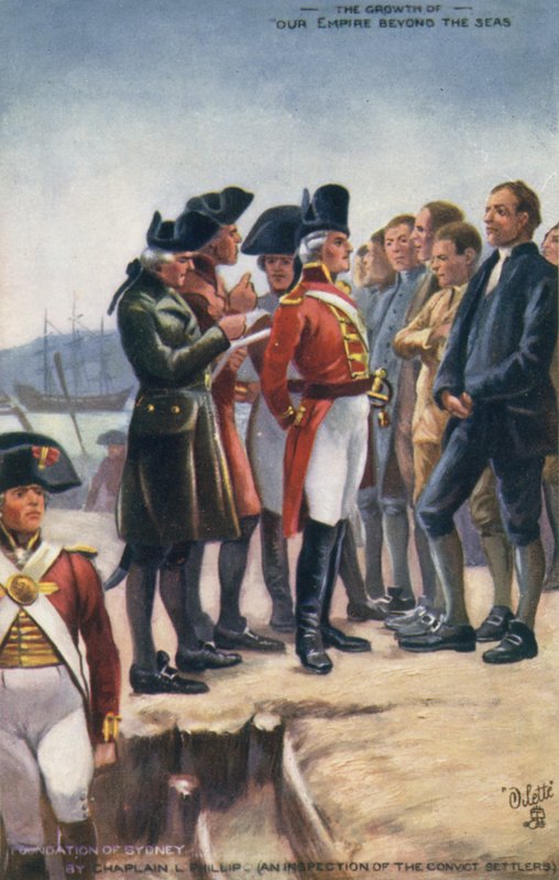Sydney alapítása, Ausztrália, 1788 alkotó: English School
