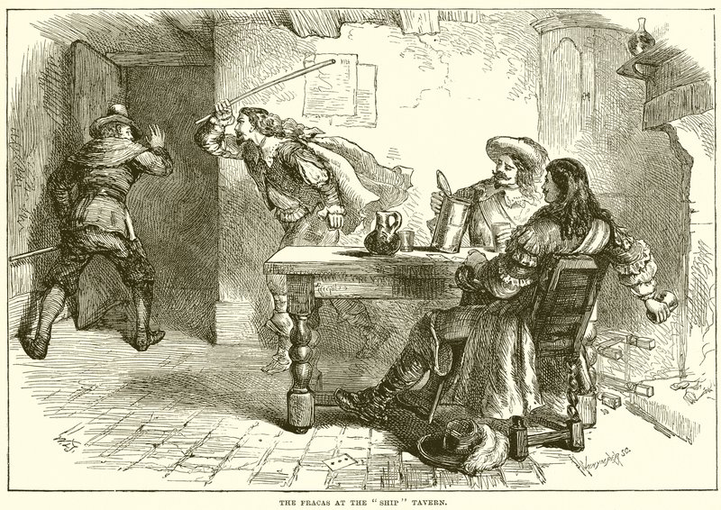 A fracas a Hajó kocsmában alkotó: English School