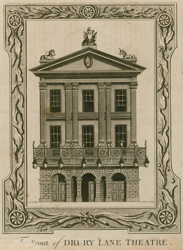 A londoni Drury Lane Színház eleje alkotó: English School