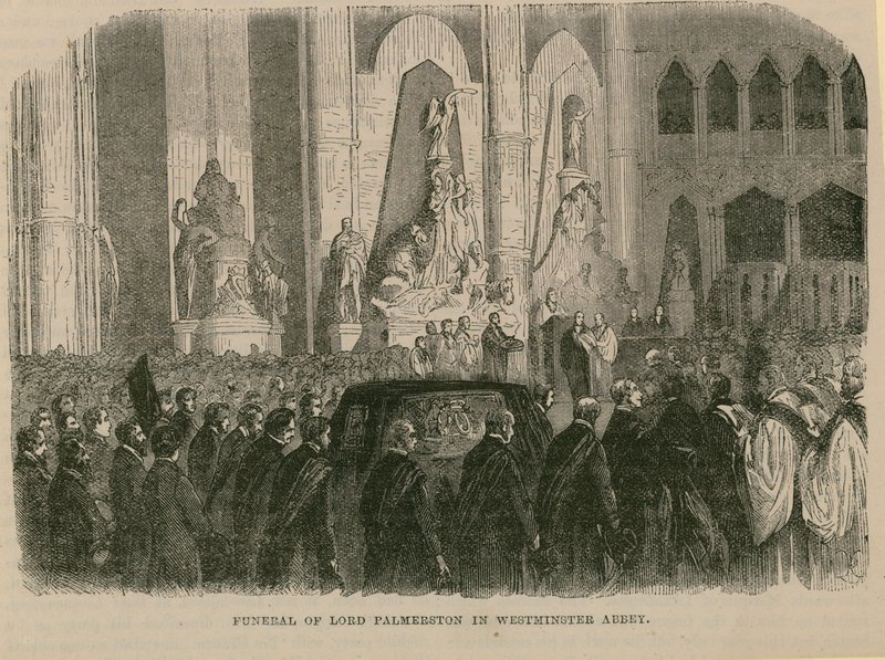 Lord Palmerston temetése alkotó: English School