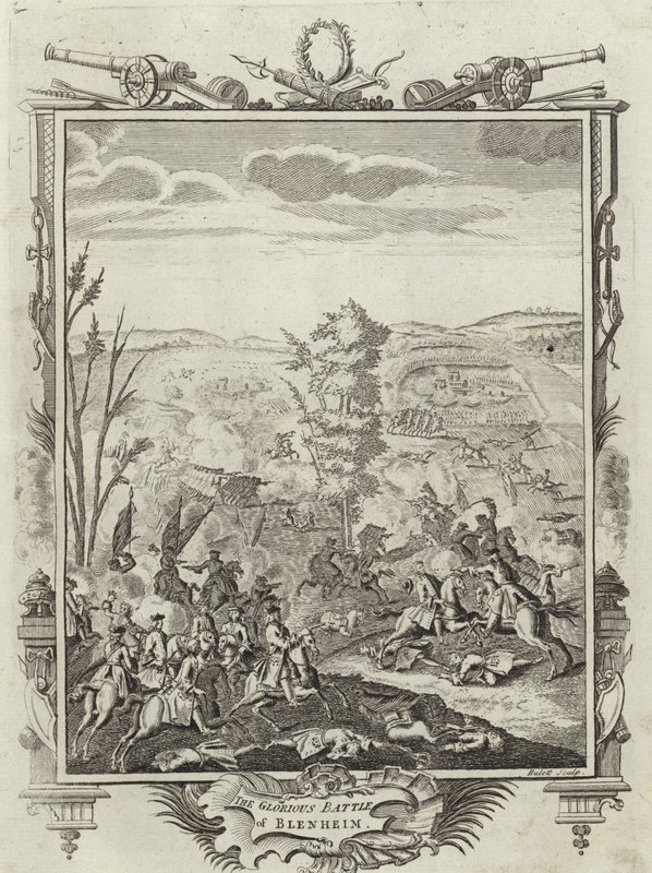 A dicsőséges blenheimi csata alkotó: English School