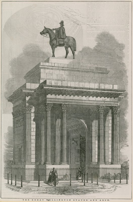 A nagy Wellington szobor és Arch, Hyde Park Corner, London alkotó: English School