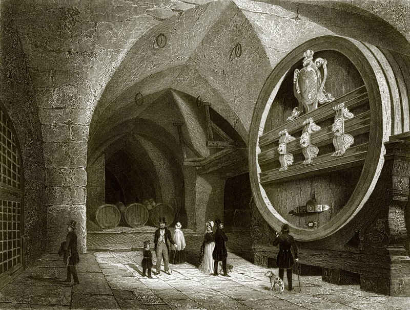 A nagy boros hordó Heidelbergben alkotó: English School