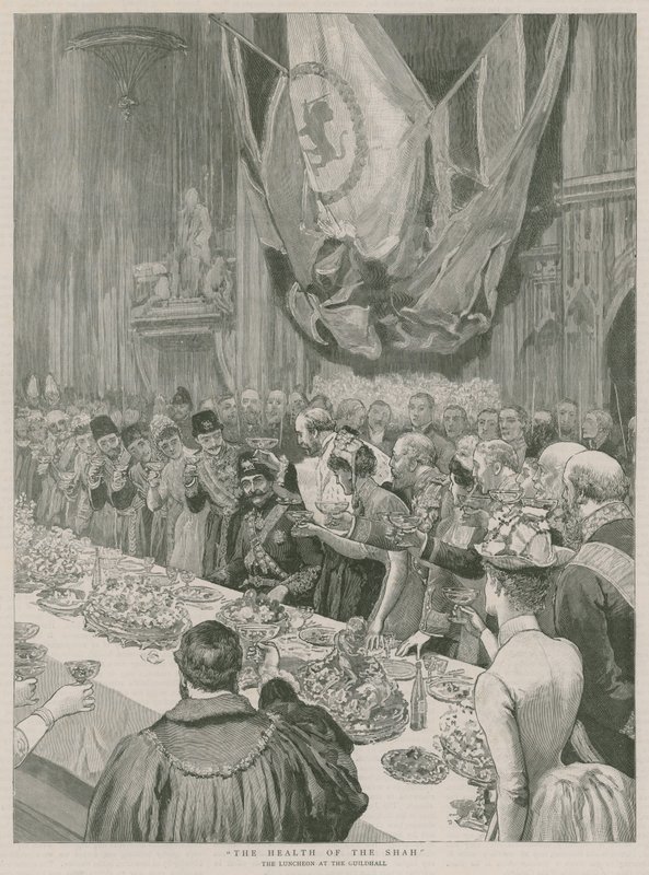 A sah egészsége; Ebéd a londoni Guildhallban alkotó: English School