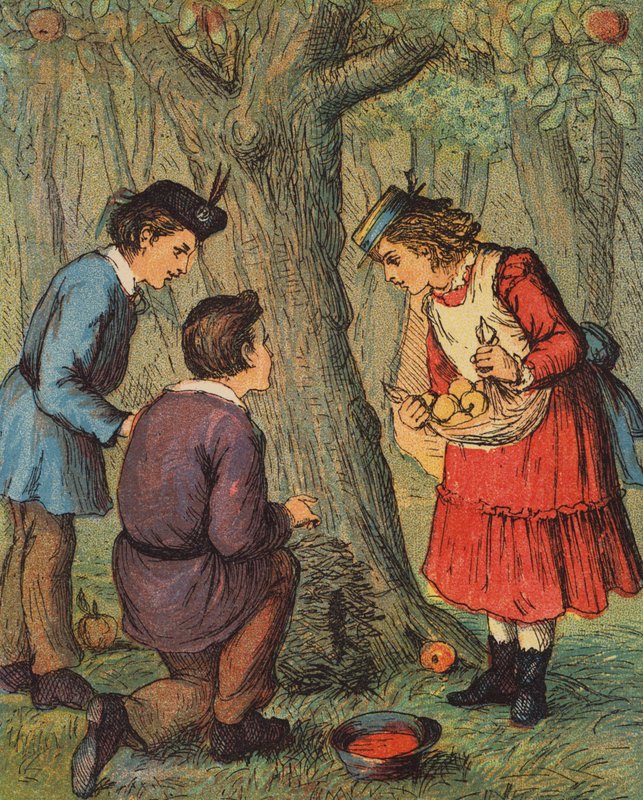 A sünfészek (színes litográfia) alkotó: English School