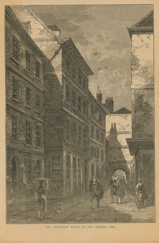 Dr. Johnson otthona az Inner Temple Lane-en alkotó: English School