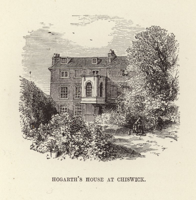 William Hogarth otthona Chiswickben alkotó: English School