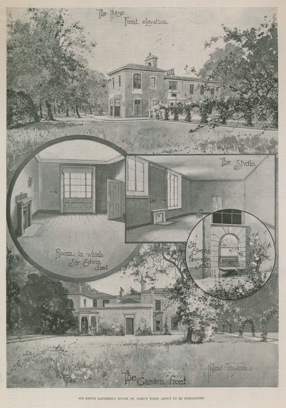 Sir Edwin Landseer művész otthona alkotó: English School