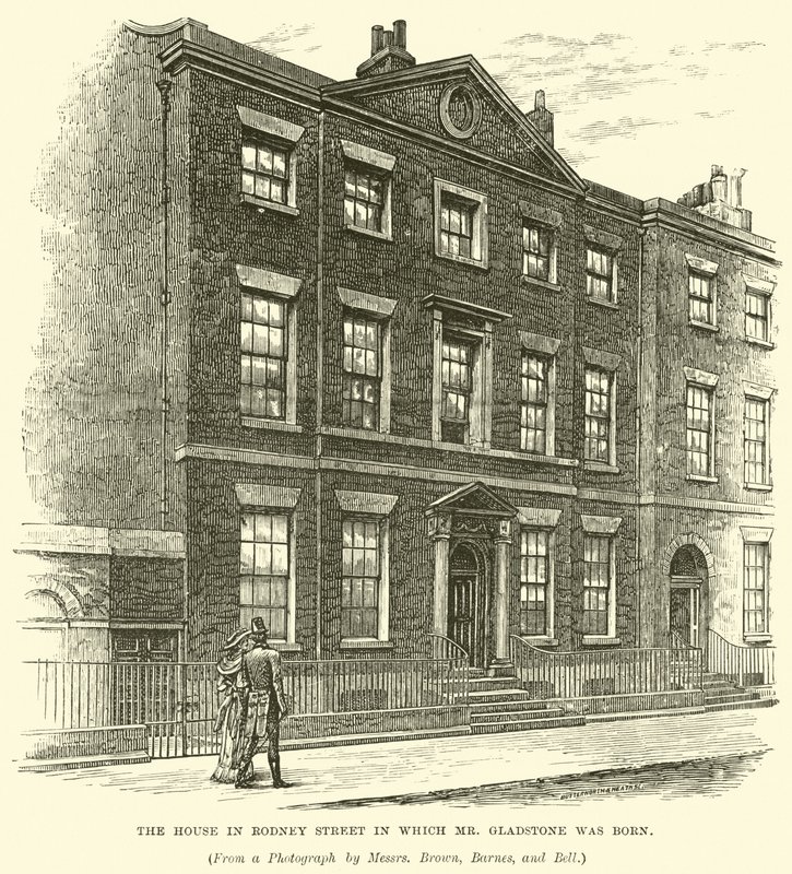 A Rodney Street-i ház, amelyben Gladstone úr született alkotó: English School