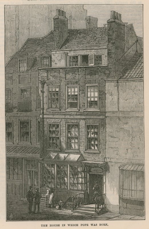 A ház, amelyben Alexander Pope született alkotó: English School
