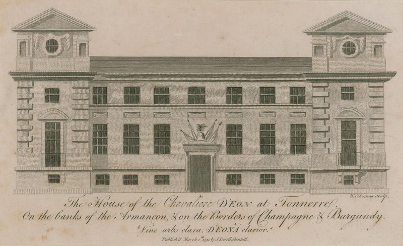 A Chevalier DEon háza Tonnerre-ben alkotó: English School