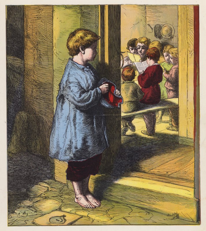 "A himnusz, amit anyám tanított nekem" (színes litográfia) alkotó: English School