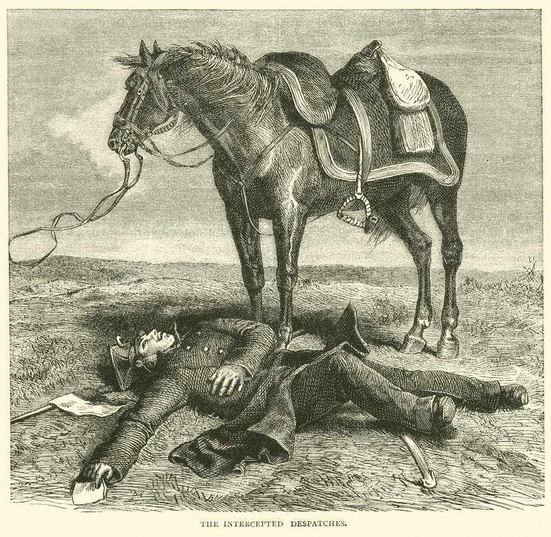 Az elfogott küldemények, 1871. január alkotó: English School