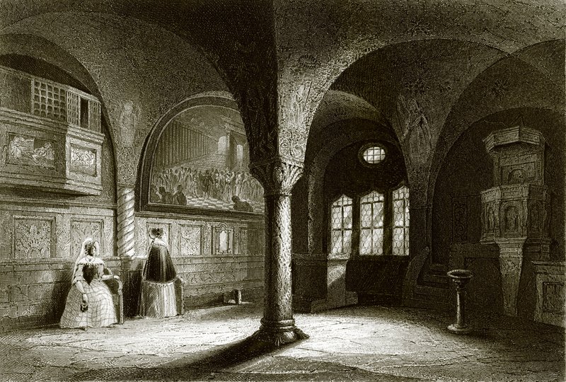 A Wartburg-kápolna belseje alkotó: English School