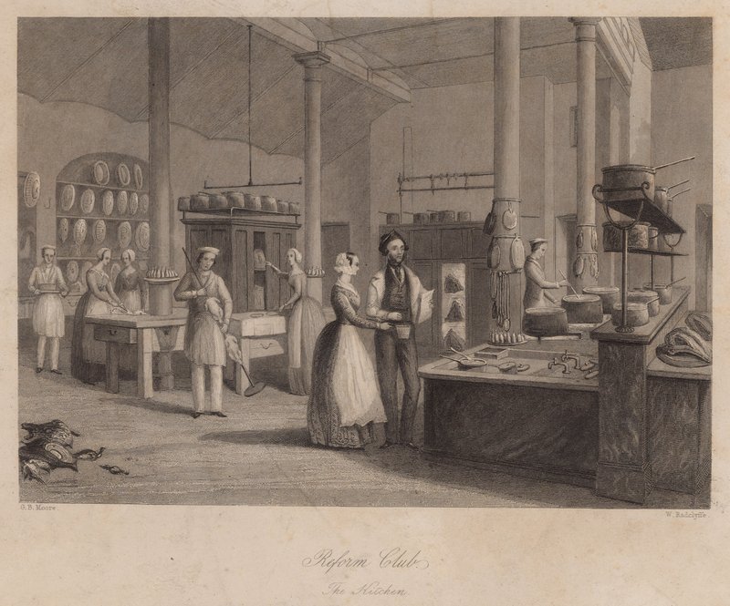 A londoni Reformklub konyhája alkotó: English School