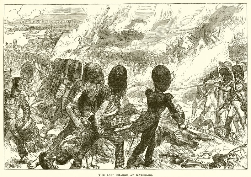 Az utolsó töltés Waterloo-ban alkotó: English School