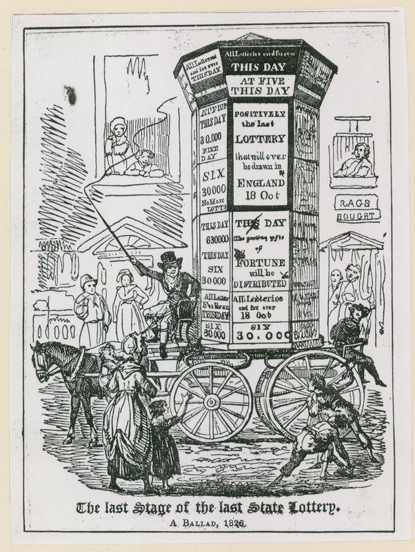 Az utolsó állami lottó utolsó szakasza. Egy ballada 1826 alkotó: English School