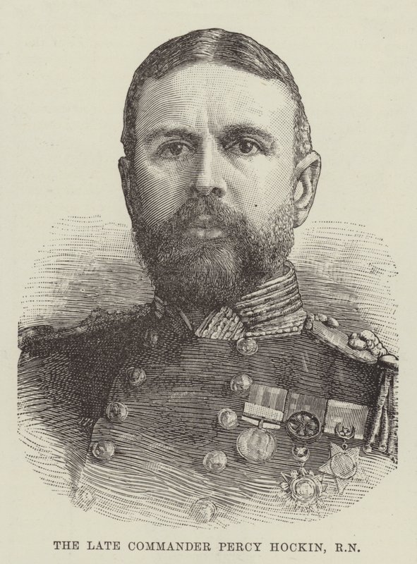 A néhai Percy Hockin parancsnok, RN (metszet) alkotó: English School