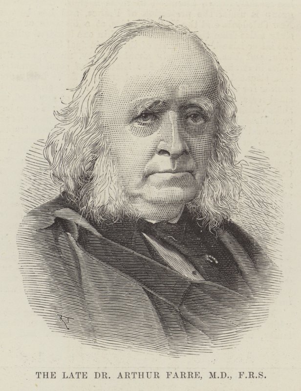 A néhai Dr. Arthur Farre, MD, FRS (metszet) alkotó: English School