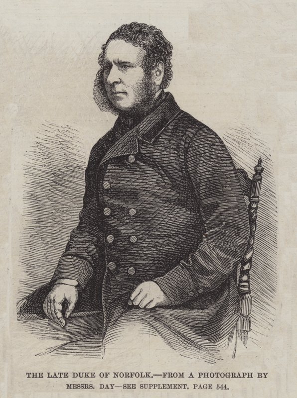Norfolk néhai hercege (metszet) alkotó: English School