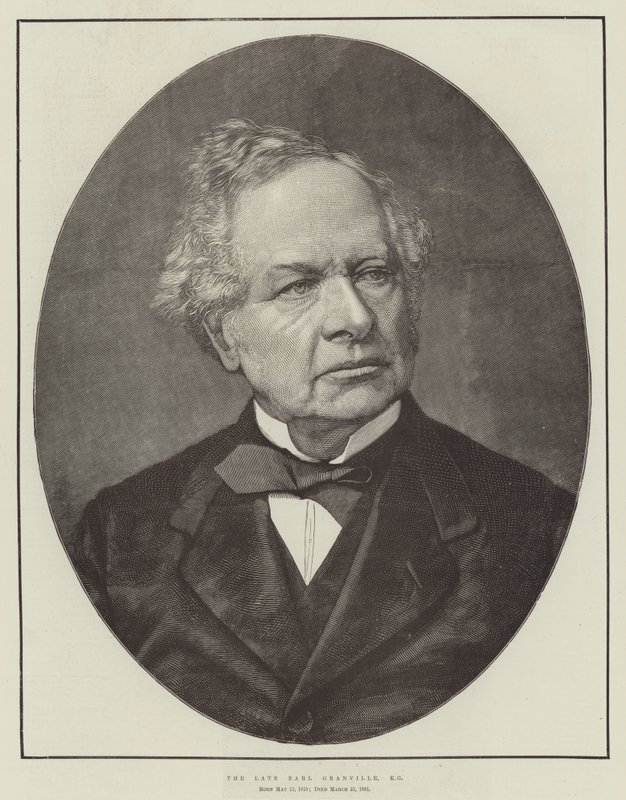 A néhai Earl Granville, KG (metszet) alkotó: English School