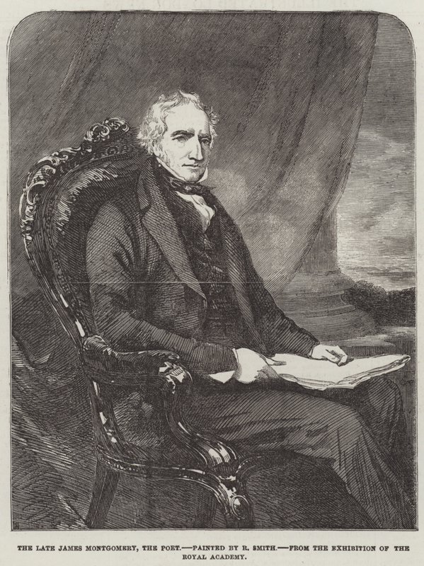 A néhai James Montgomery, a költő (metszet) alkotó: English School