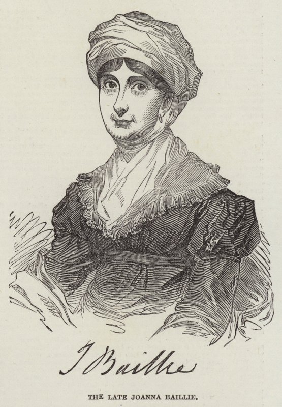 A néhai Joanna Baillie (metszet) alkotó: English School
