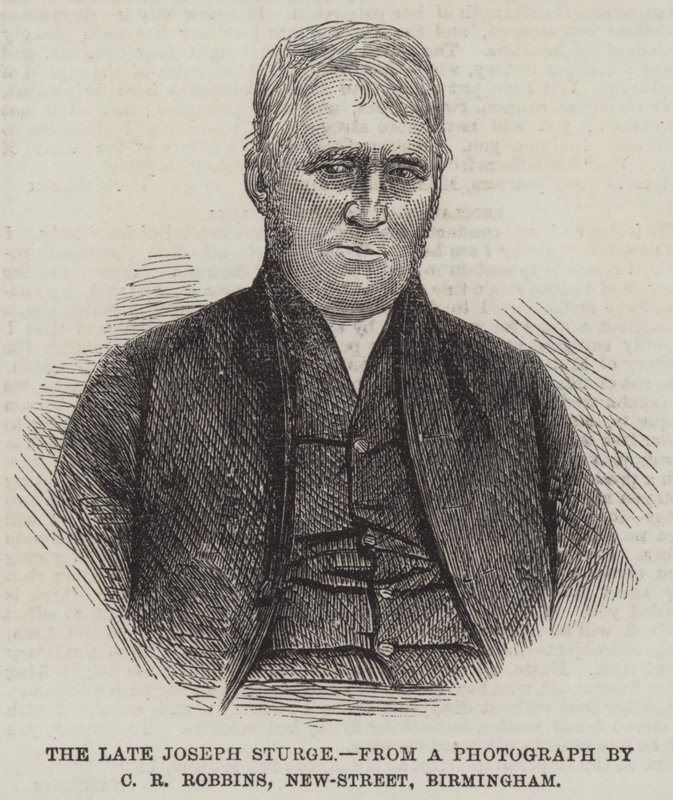 A néhai Joseph Sturge (metszet) alkotó: English School