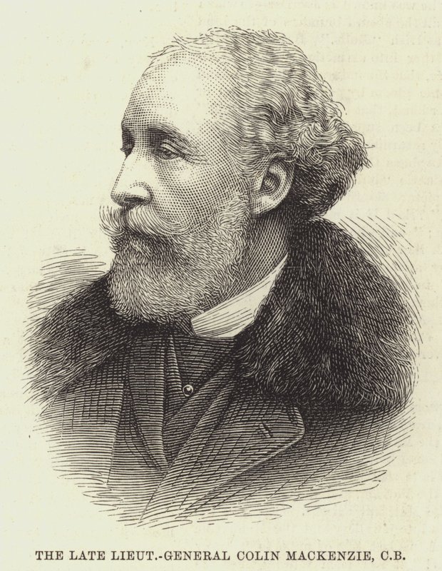 A néhai Colin Mackenzie főhadnagy, CB (metszet) alkotó: English School