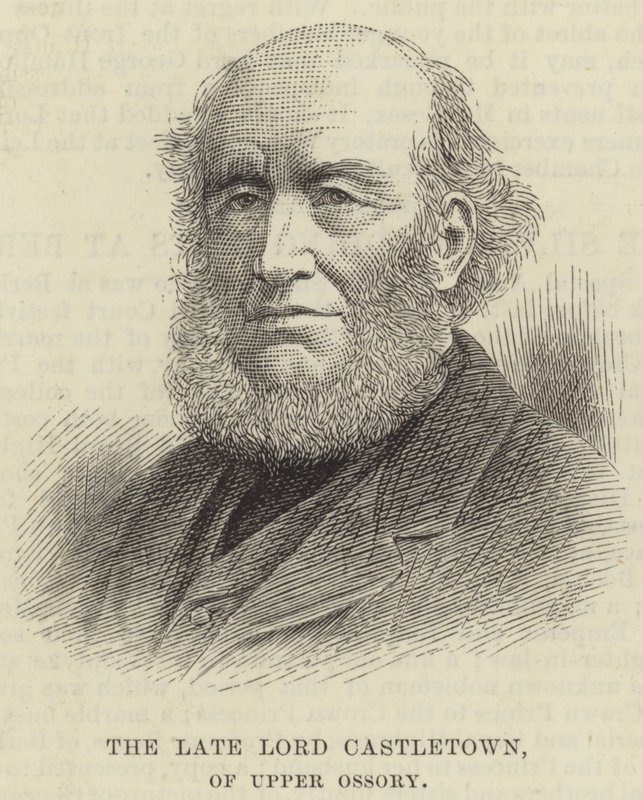 A néhai Lord Castletown, Upper Ossory (metszet) alkotó: English School