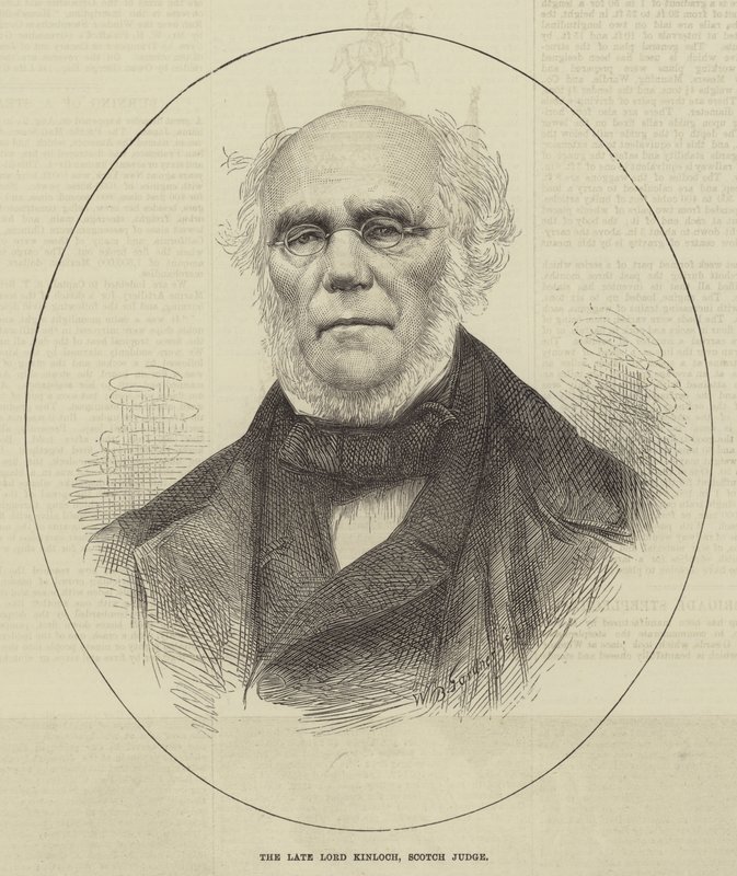 A néhai Lord Kinloch, skót bíró (metszet) alkotó: English School