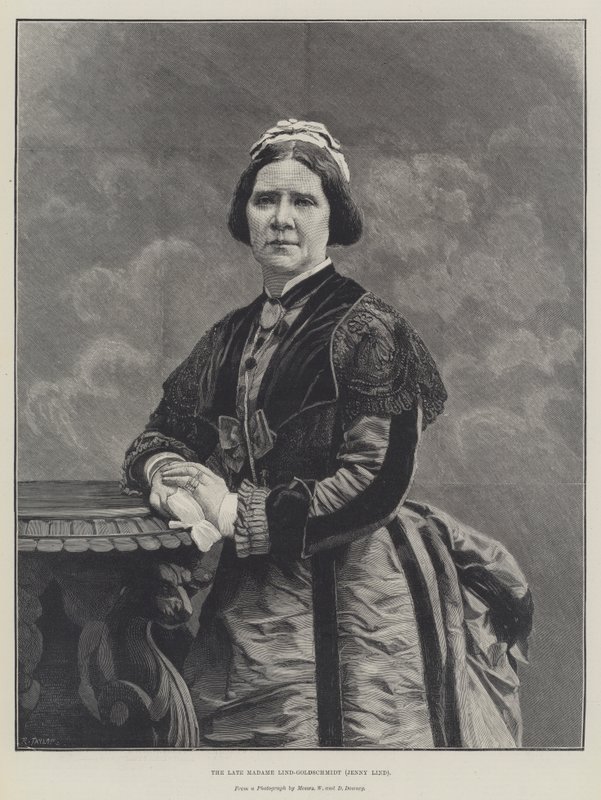 A néhai Madame Lind-Goldschmidt, Jenny Lind (metszet) alkotó: English School