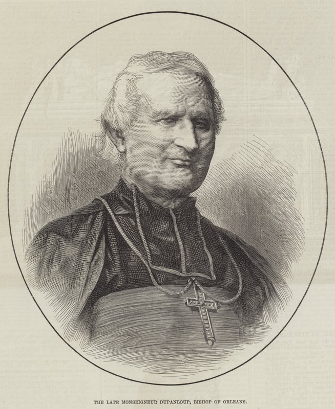 A néhai Monseigneur Dupanloup, Orléans püspöke (metszet) alkotó: English School