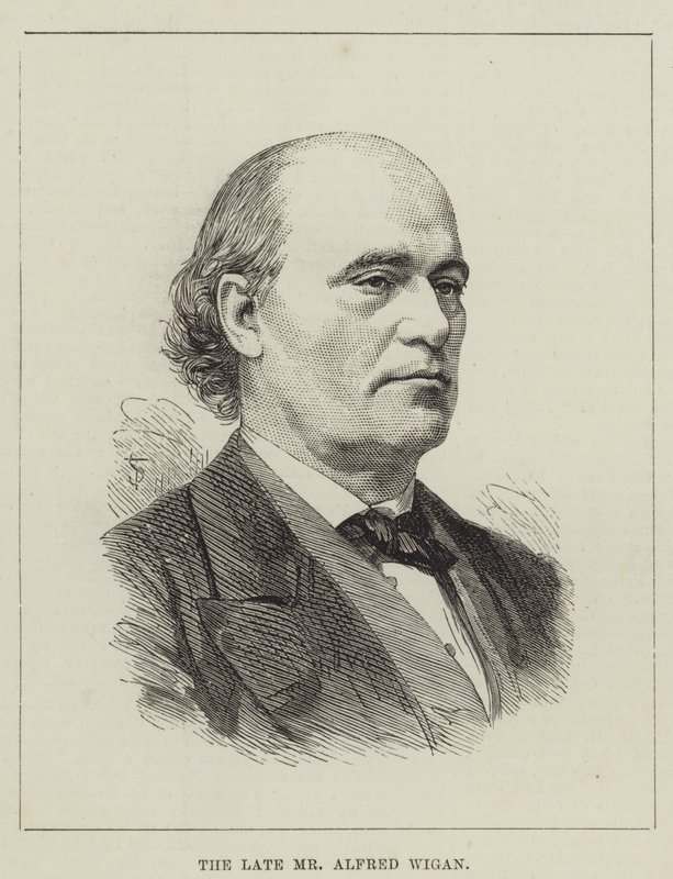 A néhai Alfred Wigan úr (metszet) alkotó: English School