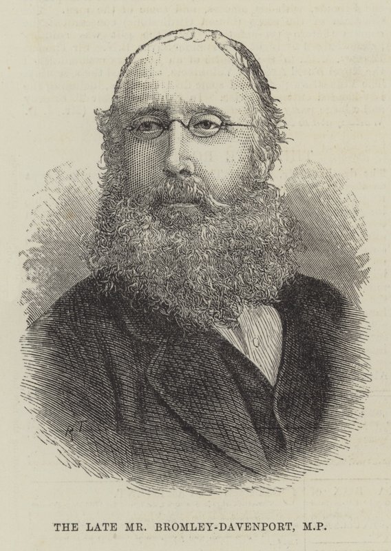 A néhai Bromley-Davenport képviselő (metszet) alkotó: English School