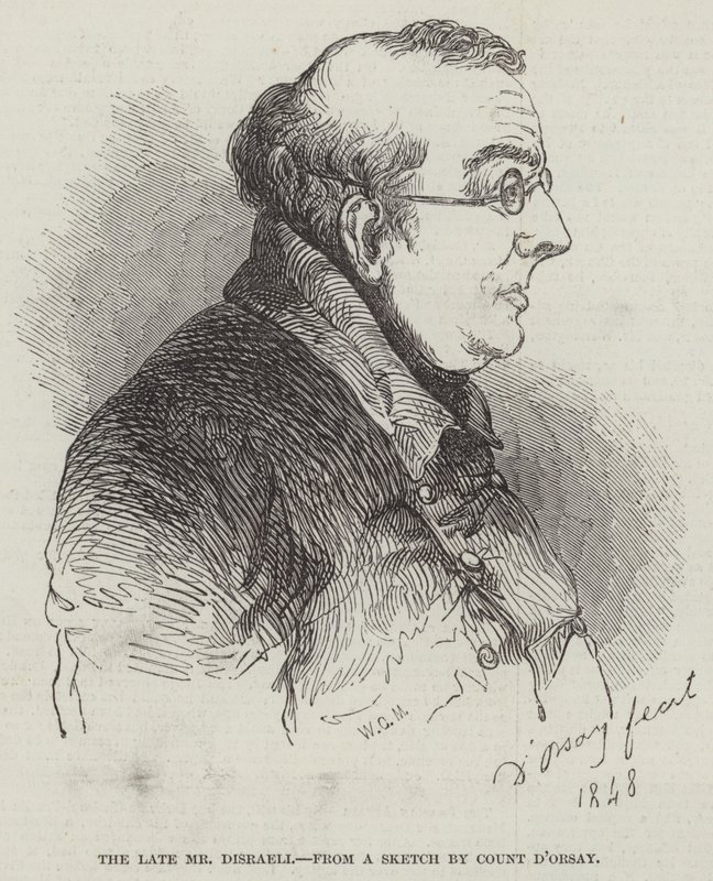A néhai Mr. Disraeli (metszet) alkotó: English School