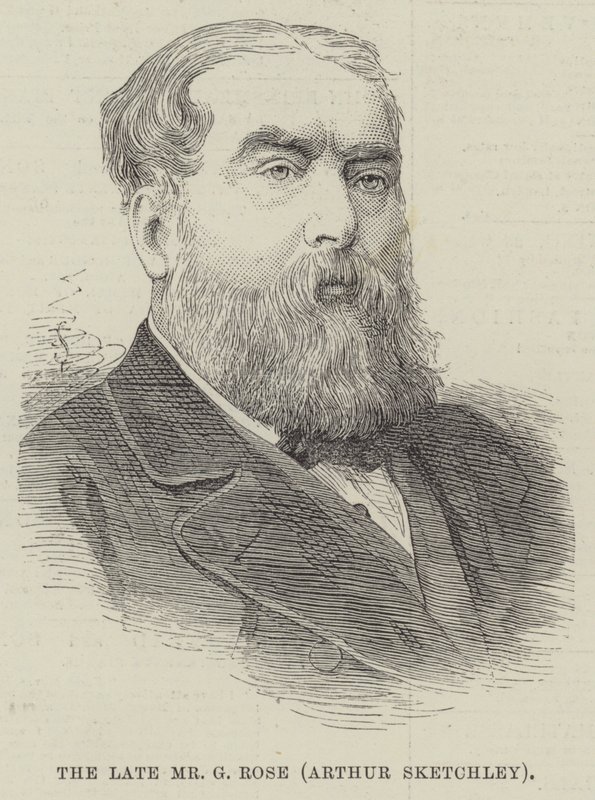 A néhai Mr. G Rose, Arthur Sketchley (metszet) alkotó: English School