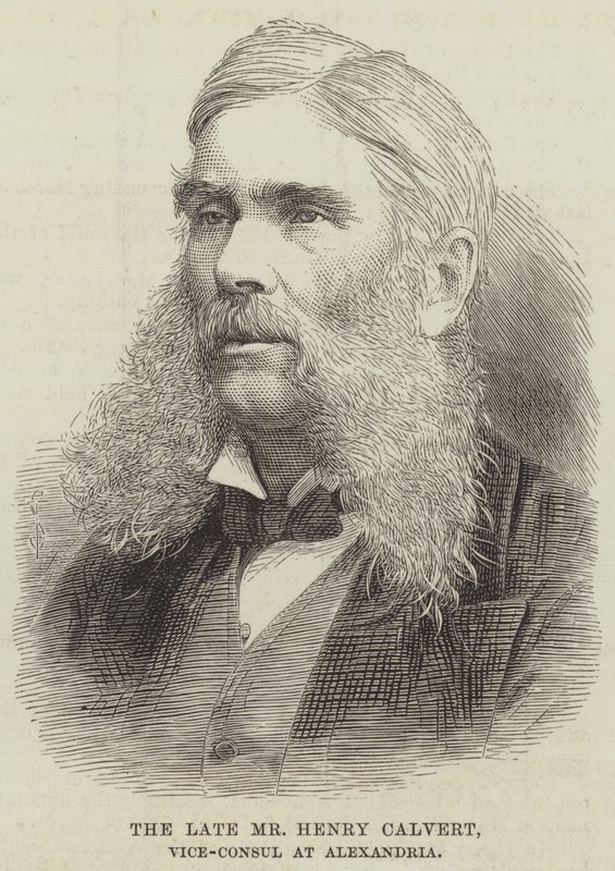 A néhai Henry Calvert úr, Alexandriai alkonzul (metszet) alkotó: English School
