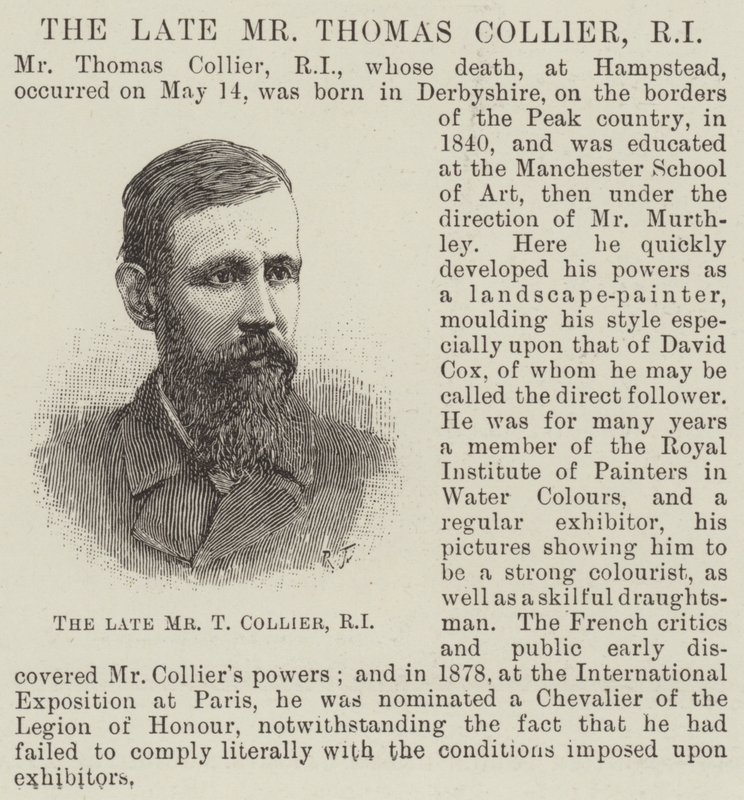 A néhai Thomas Collier úr, RI (metszet) alkotó: English School