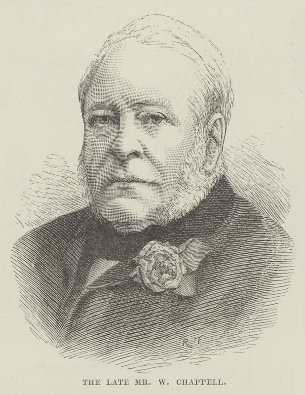 A néhai Mr. W. Chappell (metszet) alkotó: English School