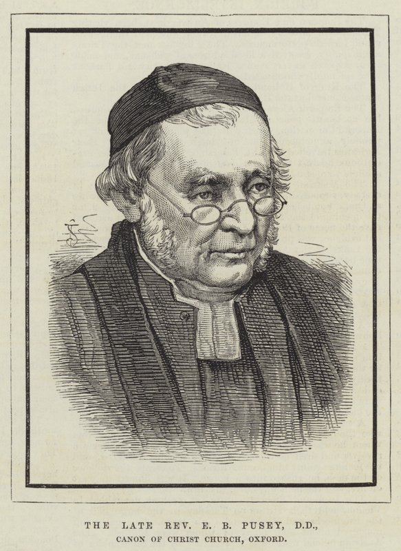 A néhai E B Pusey tiszteletes, DD, Christ Church kanonoka, Oxford (metszet) alkotó: English School