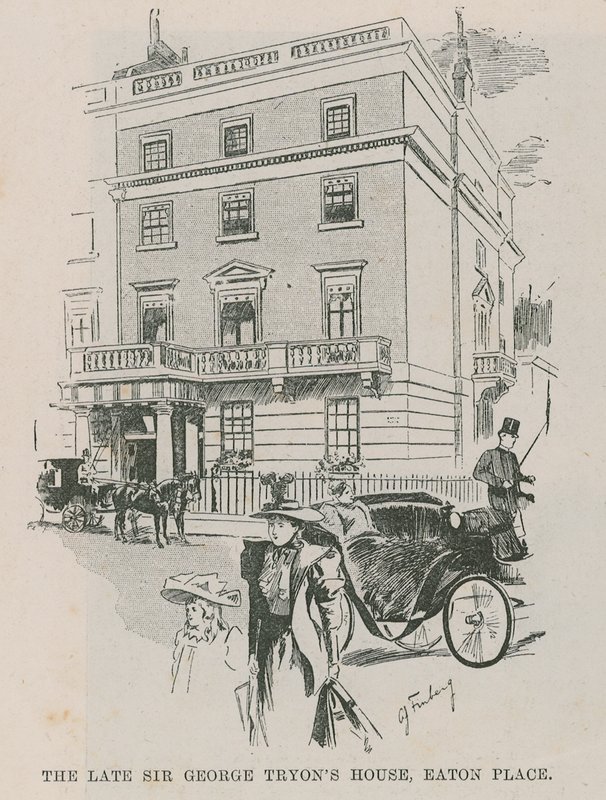 A néhai Sir George Tryons ház, Easton Place, London alkotó: English School