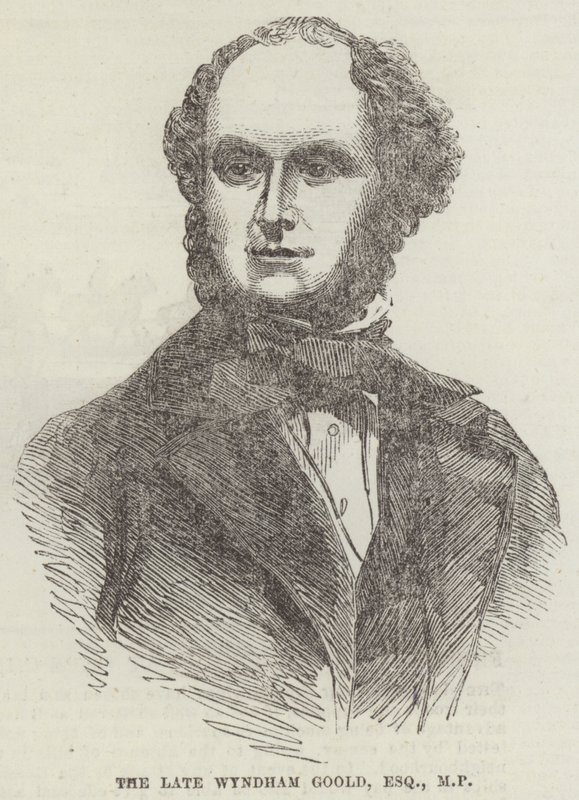 A néhai Wyndham Goold, Esquire, képviselő (metszet) alkotó: English School