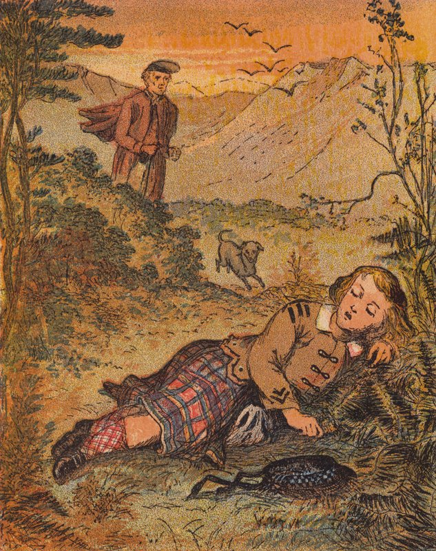 Az elveszett gyermek (színes litográfia) alkotó: English School